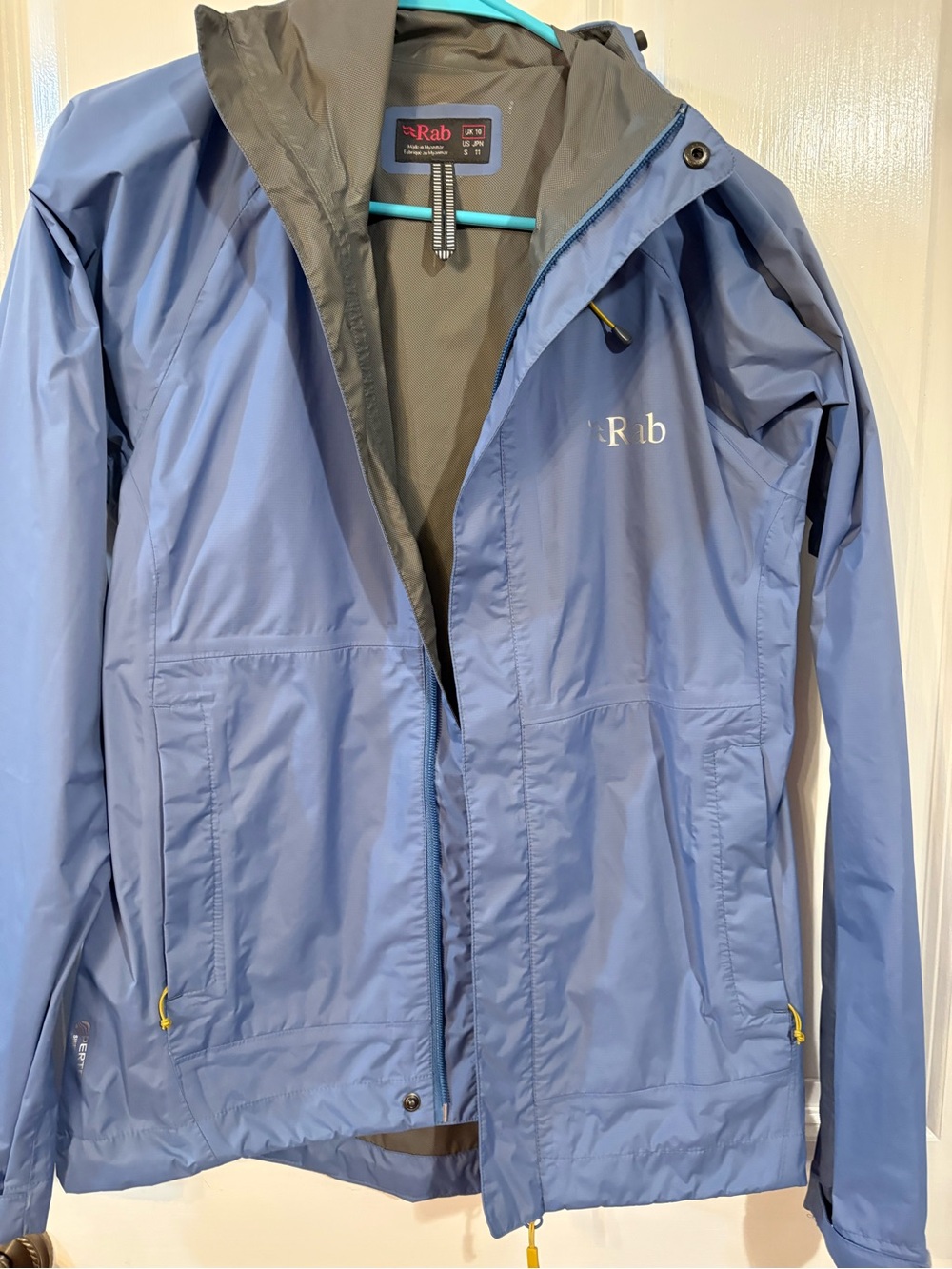 Rab Women's Blue Waterproof Hooded Ski Jacket